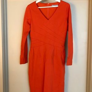Antonio Melani Dress, 3/4 Sleeves, Orange Color